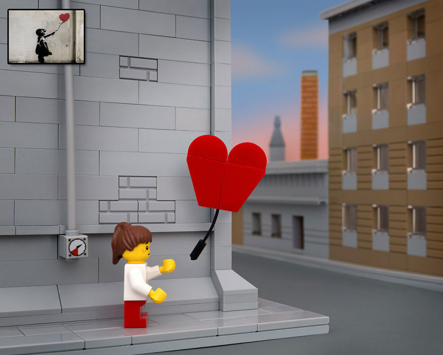 ”Lego” -гоор амилуулсан гудамжны урлаг