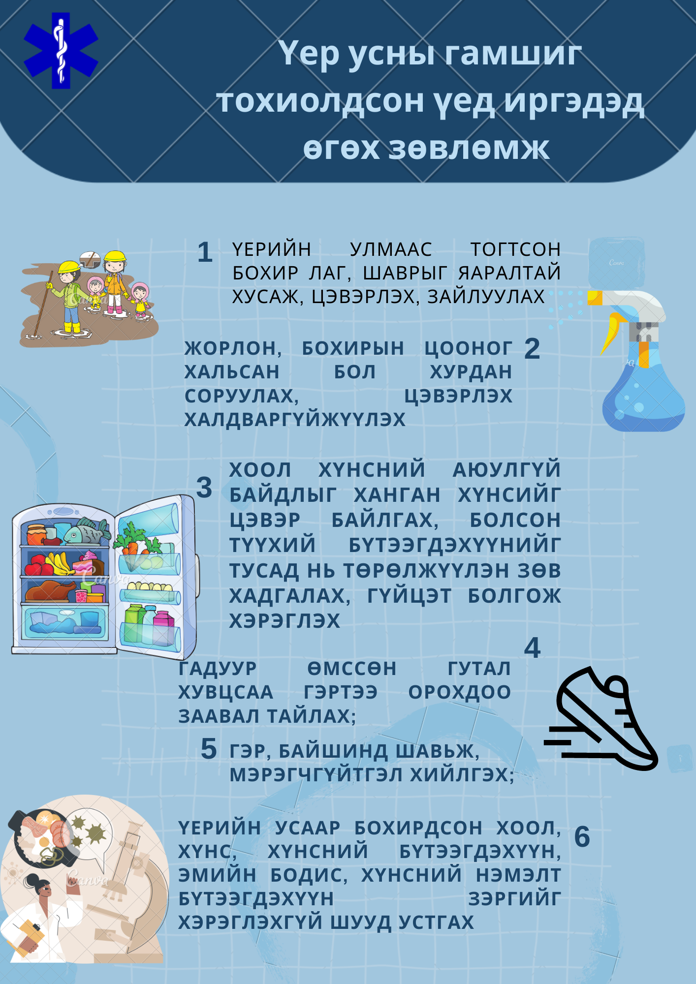 Үерийн усны гамшиг тохиолдсон үед иргэдэд өгөх зөвлөмж