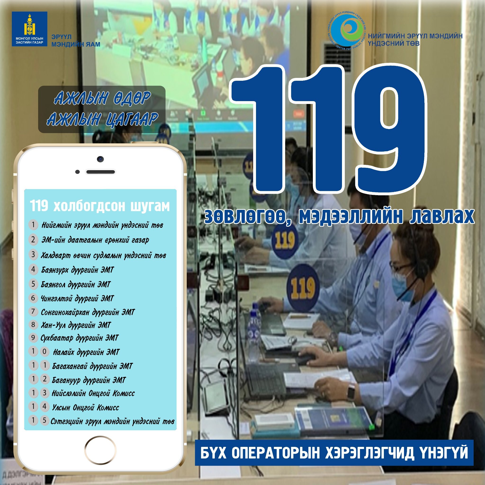 Зөвлөгөө, мэдээллийн лавлах 119