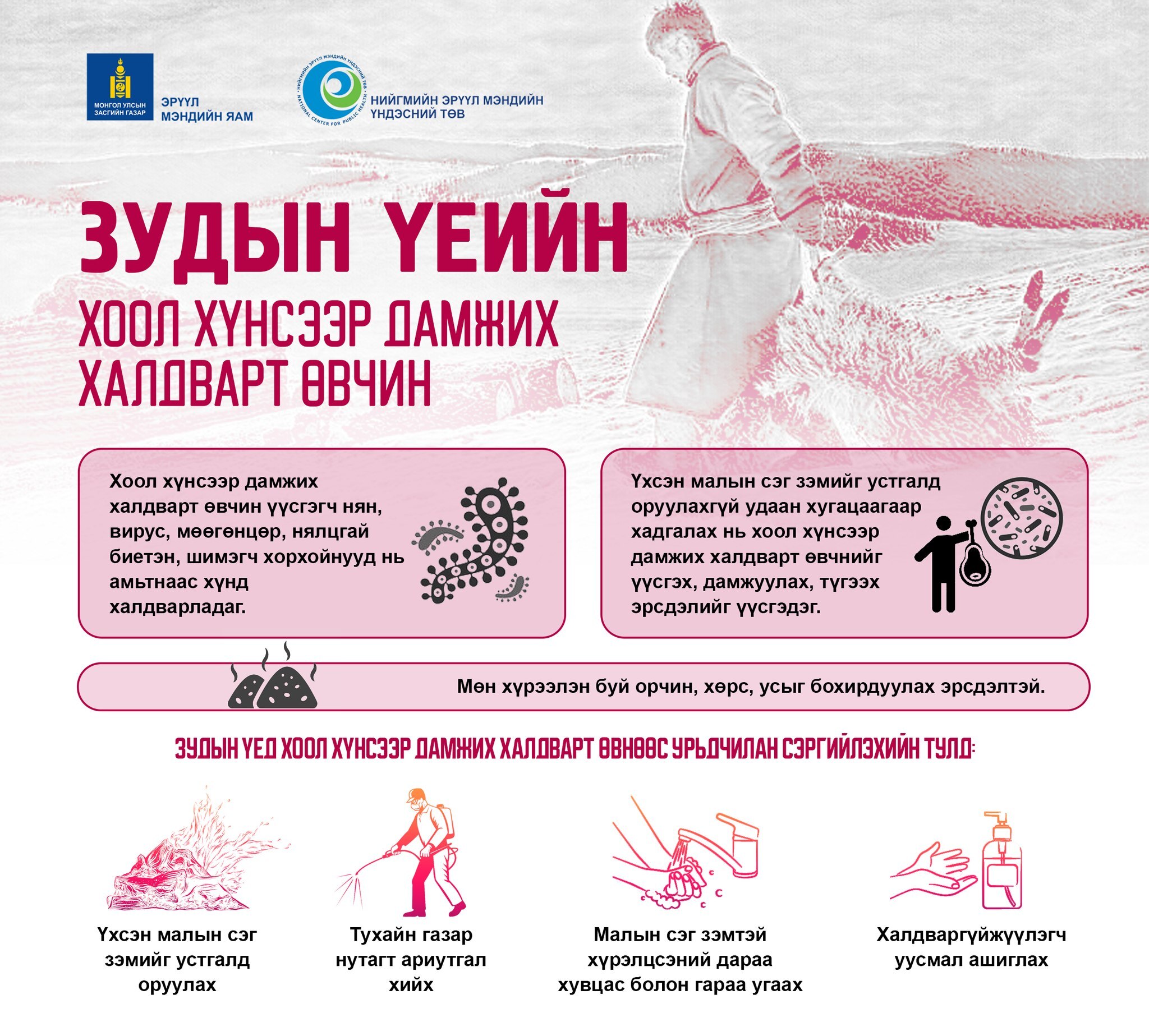 Зудын үед хоол хүнсээр дамжих өвчнөөс хэрхэн сэргийлэх вэ?