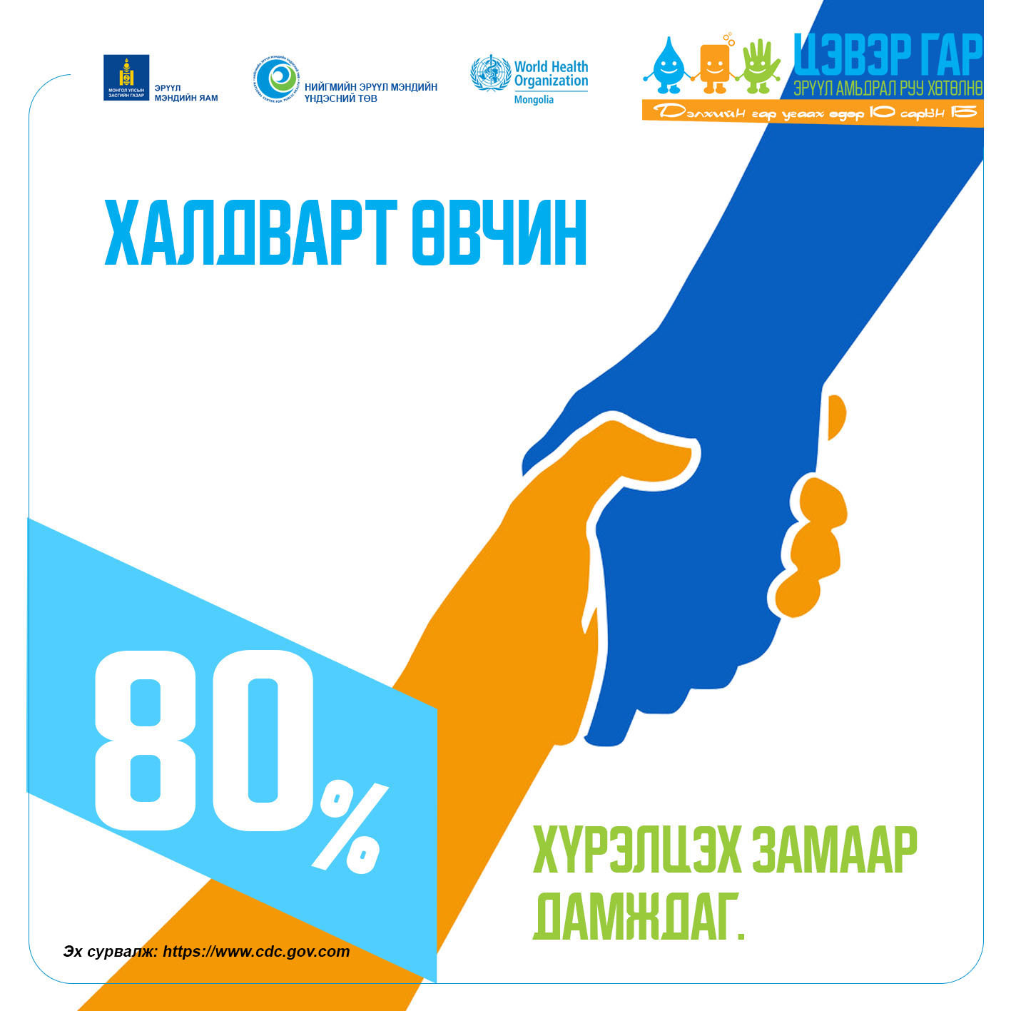 Гарын эрүүл ахуйг сахиснаар та өөрийгөө болон хайртай хүмүүсээ эрсдэлээс хамгаална