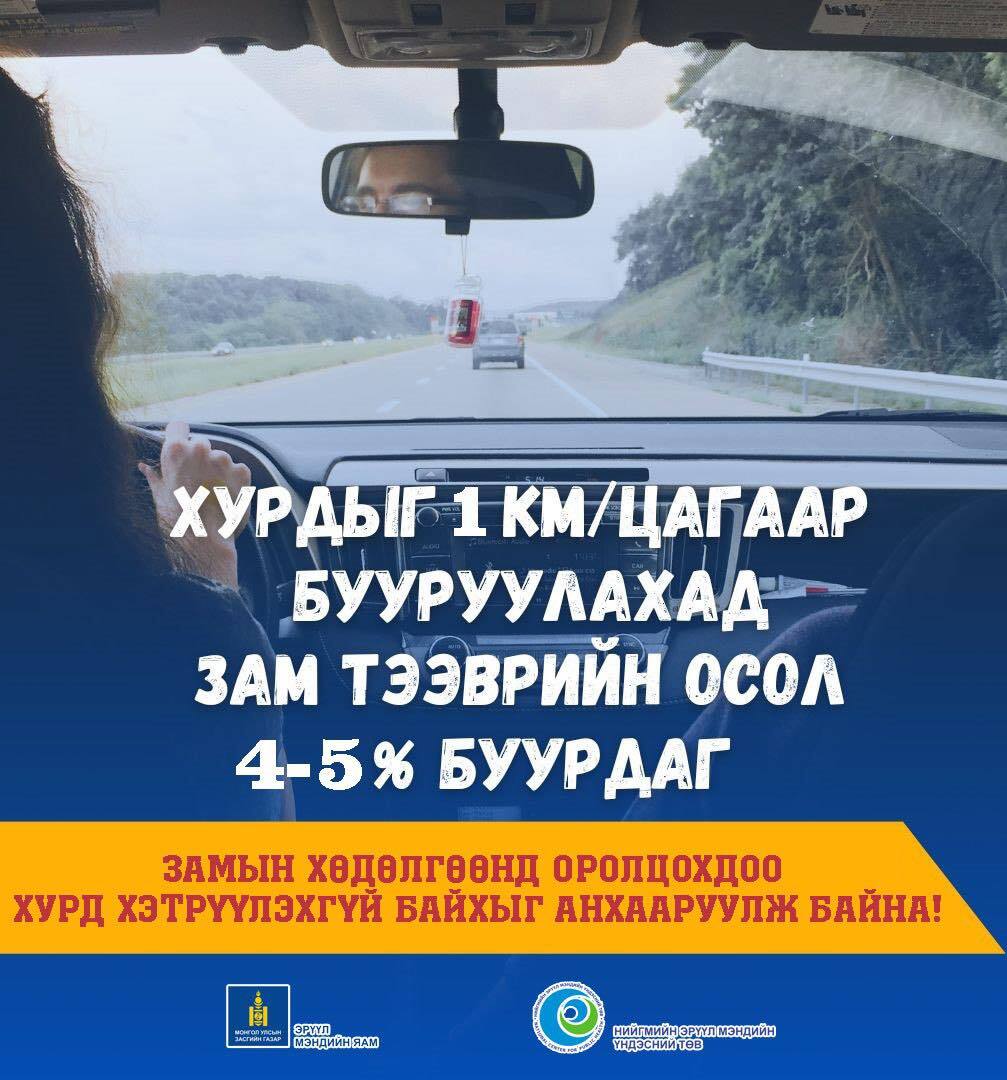 Зам тээврийн ослоос сэргийлээрэй!