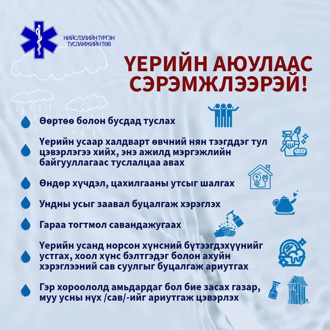 Үер усны аюулаас сэргийлцгээе