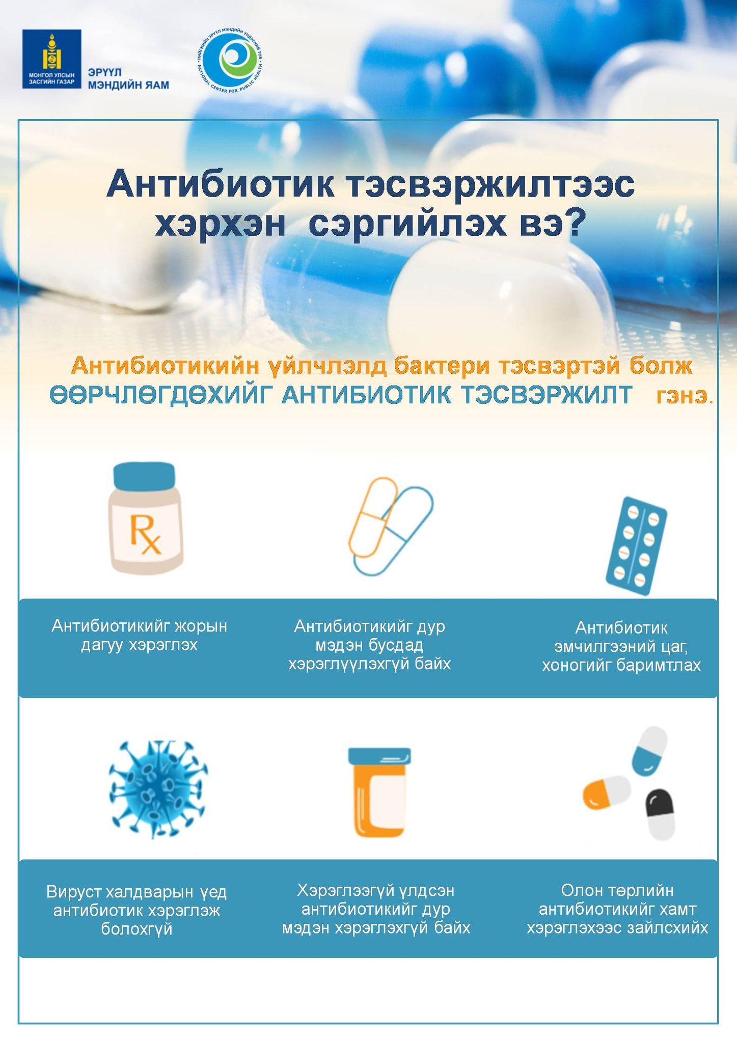 Антибиотик тэсвэржилтээс хэрхэн сэргийлэх вэ?