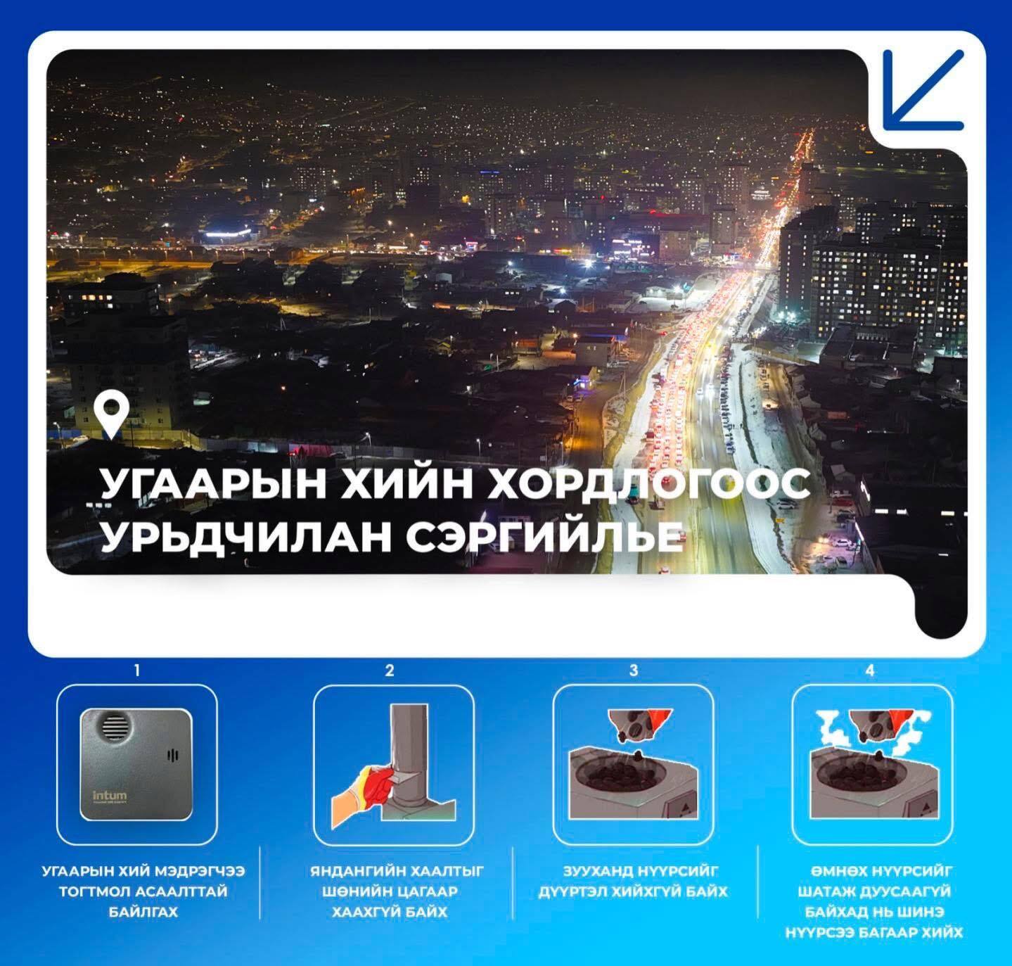 Угаарын хийн хордлогоос урьдчилан сэргийлье.