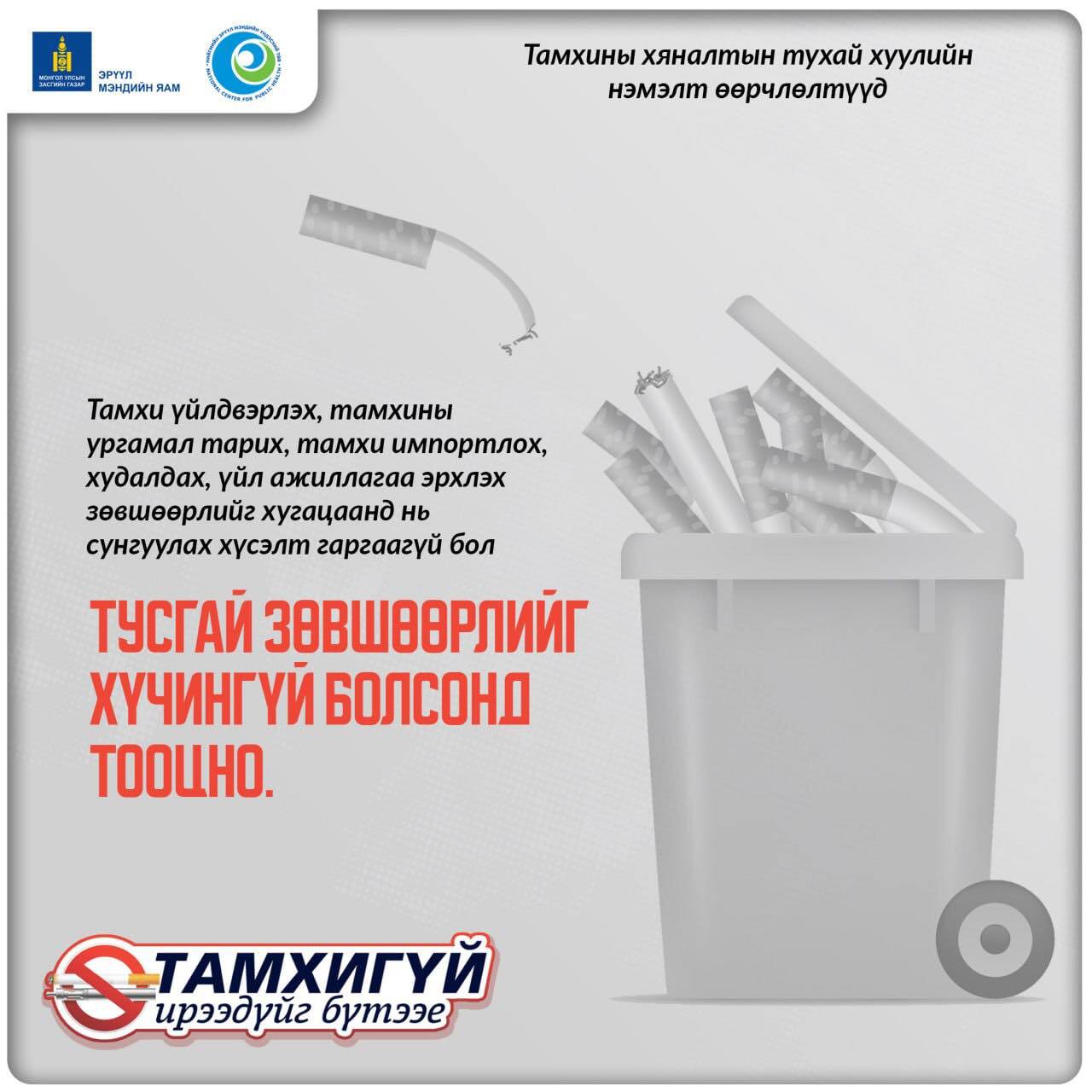 Тамхи үйлдвэрлэх, тамхины ургамал тарих, тамхи импортлох, зөвшөөрлийг хугацаанд нь сунгуулах хүсэлт гаргаагүй бол тусгай зөвшөөрлийг хүчингүй болсонд тооцно