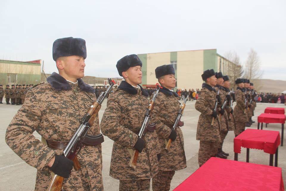 Цэргийн тангараг өргөх ёслолын ажиллагаа боллоо