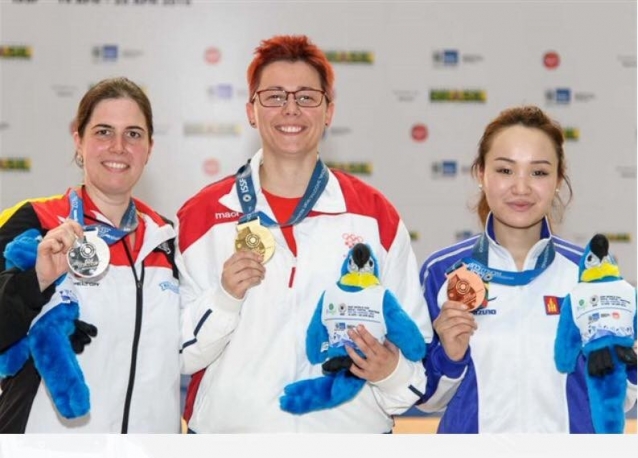 G.Nandinzaya seizes a bronze medal at ISSF World Cup