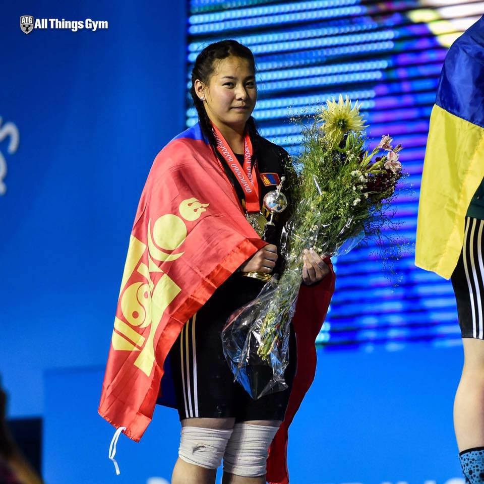 M.Ankhtsetseg talks about being a new world weightlifting champion