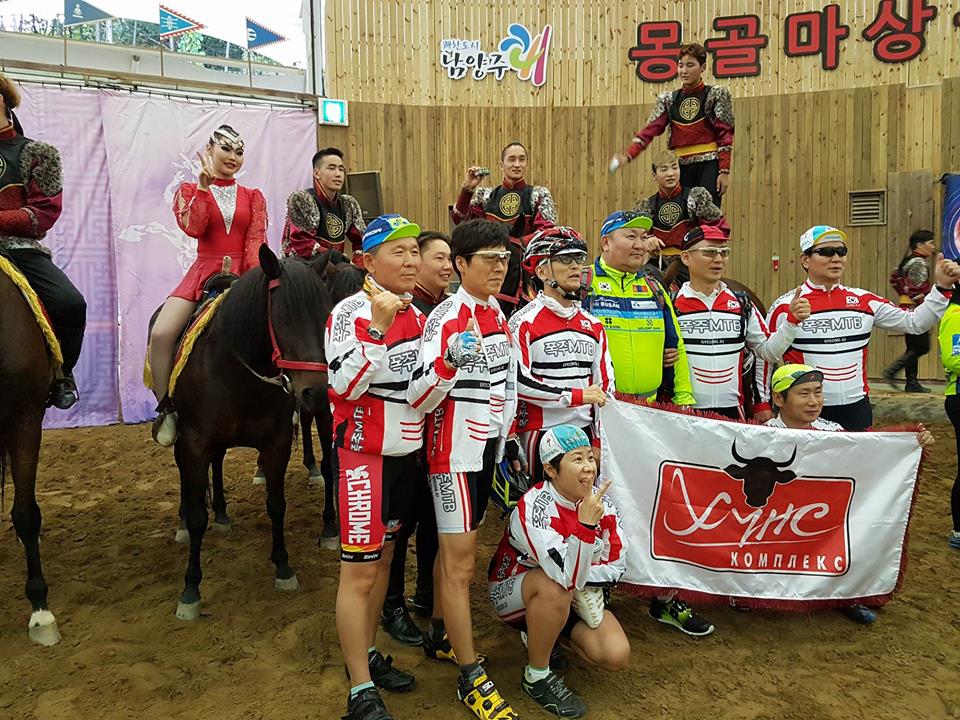 Mongolian cyclists hit the road for Bike Korea 2016