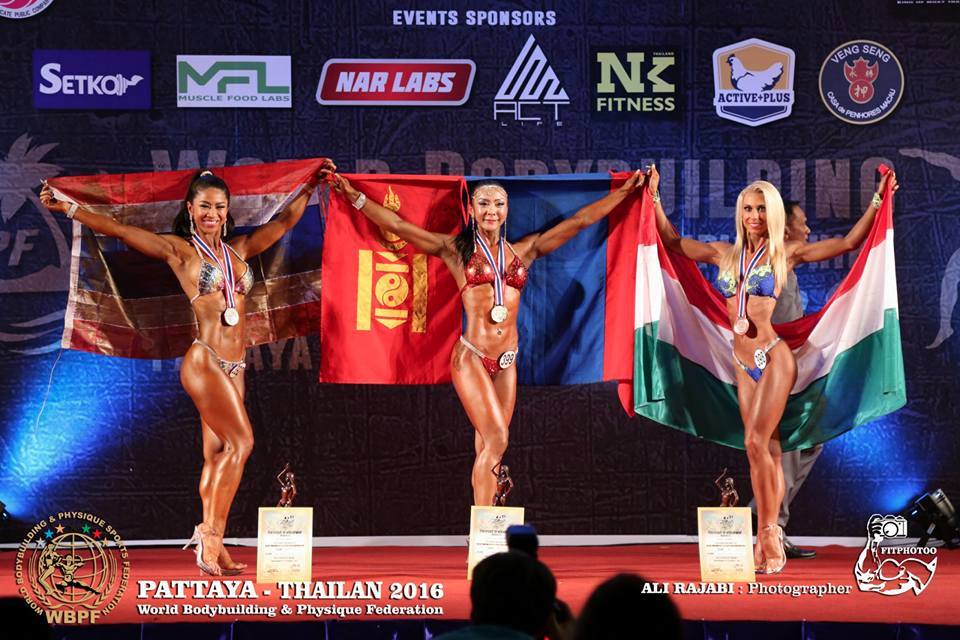 Mongolia captures nine medals at World Bodybuilding and Physique Sports Championships 2016