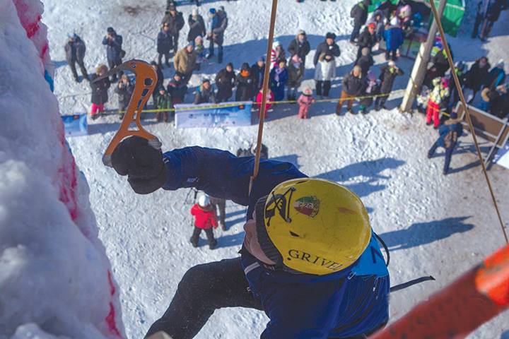 State Ice Climbing Championship  features new artificial ice wall