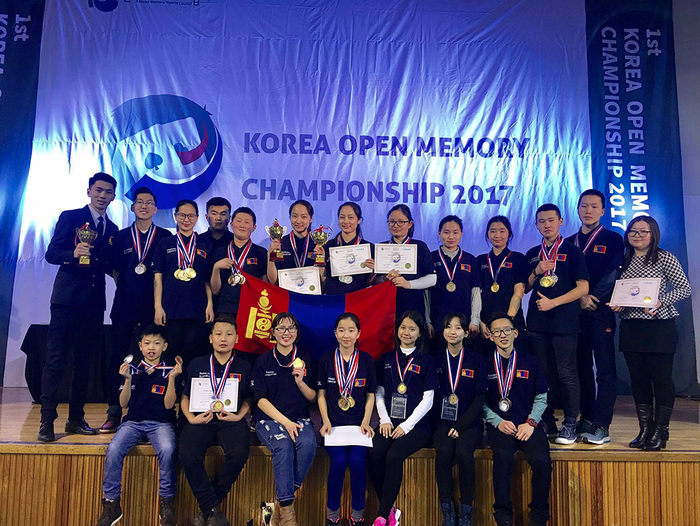 Mongolia swipes 41 medals from Korea Open Memory Championship