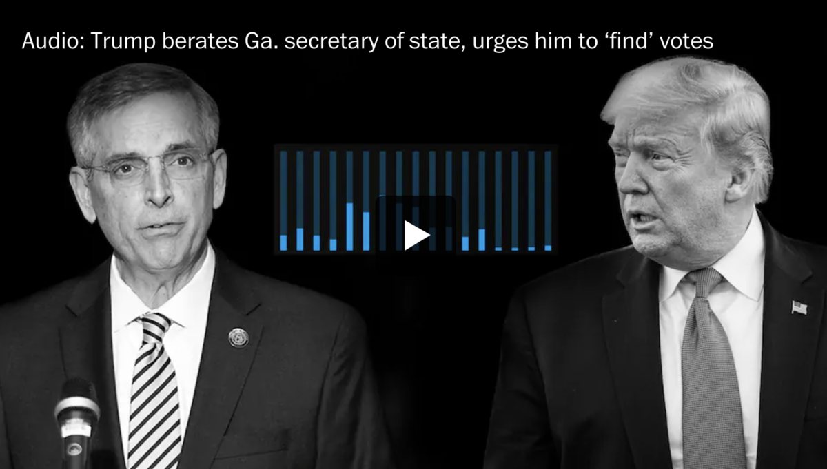 Дональд Трамп Жоржиа мужийн саналын тоог нэмэхийг шаардсан бичлэг ил болжээ