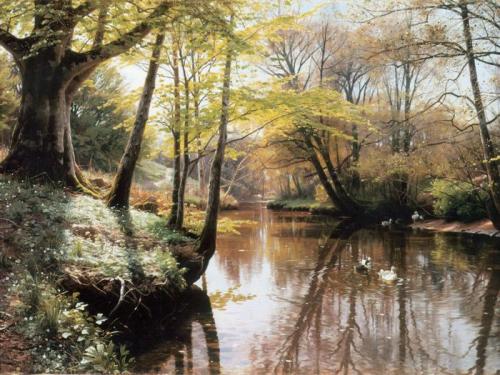 Monsted_Peder_A_River_Landscape_in_Springtime