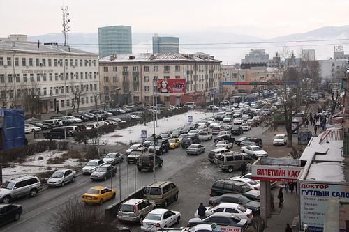Mongolian traffic jam Mongolian traffic jam