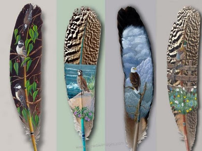 Amazing Art on feather 9