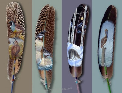 Amazing Art on feather 1