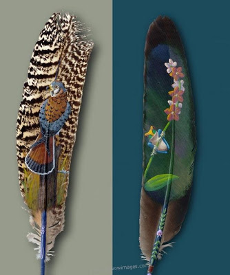 Amazing Art on feather 5