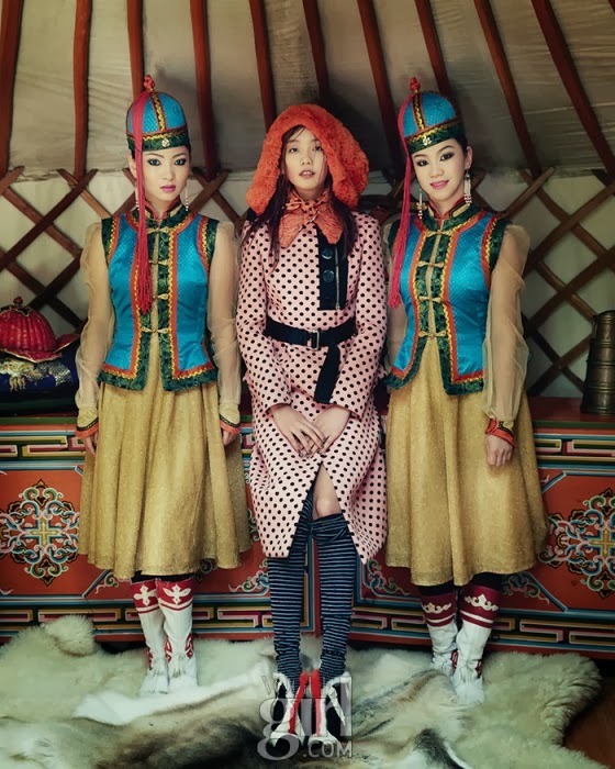Mongolian Winter Vogue Girl Korea Dec 13 6