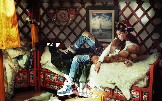 Mongolian Winter Vogue Girl Korea Dec 13 5