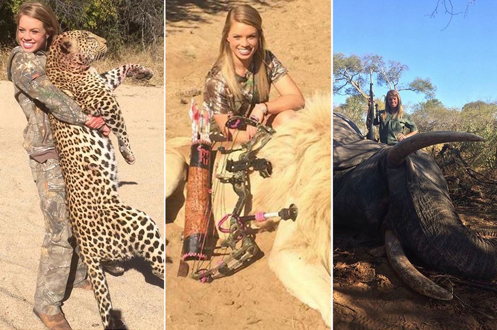 Cheerleader-attacked-for-shooting-leopards