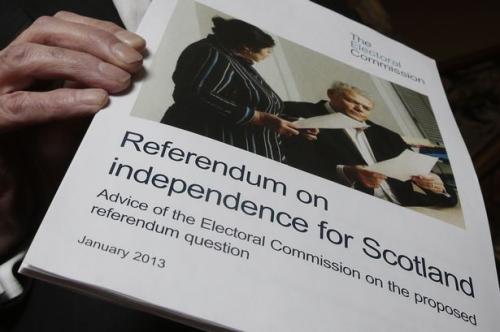 A copy of the Referendum on independence for Scotland