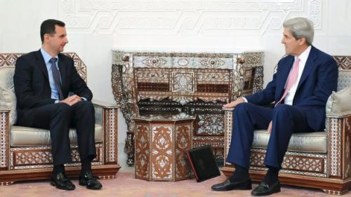mideast-syria-us-kerry-meets-assad