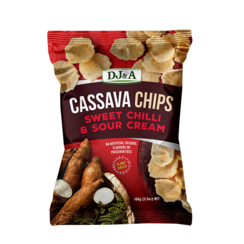 Cassava chips sweet chilli & sour cream