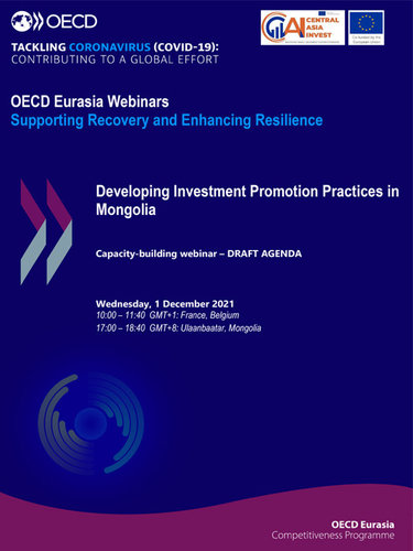 OECD Eurasia Webinar: Developing Investment Promotion Practices in Mongolia