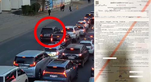 Урсгал сөрсөн лексусын жолоочийг 50000 төгрөгөөр торгож, 3 сарын хугацаагаар жолоодох эрхийг хаслаа