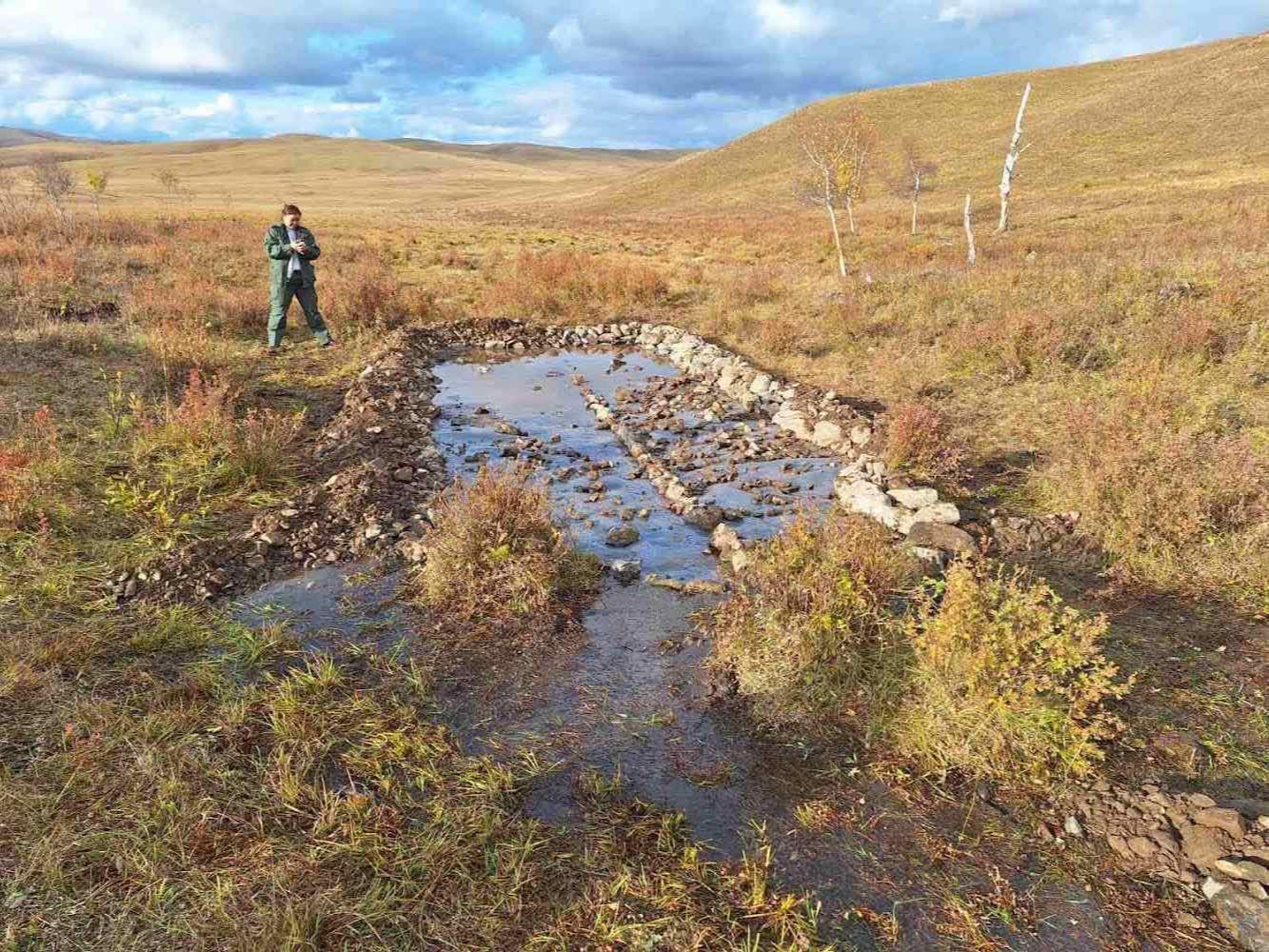 Specially protected areas build ponds for wild animals and birds