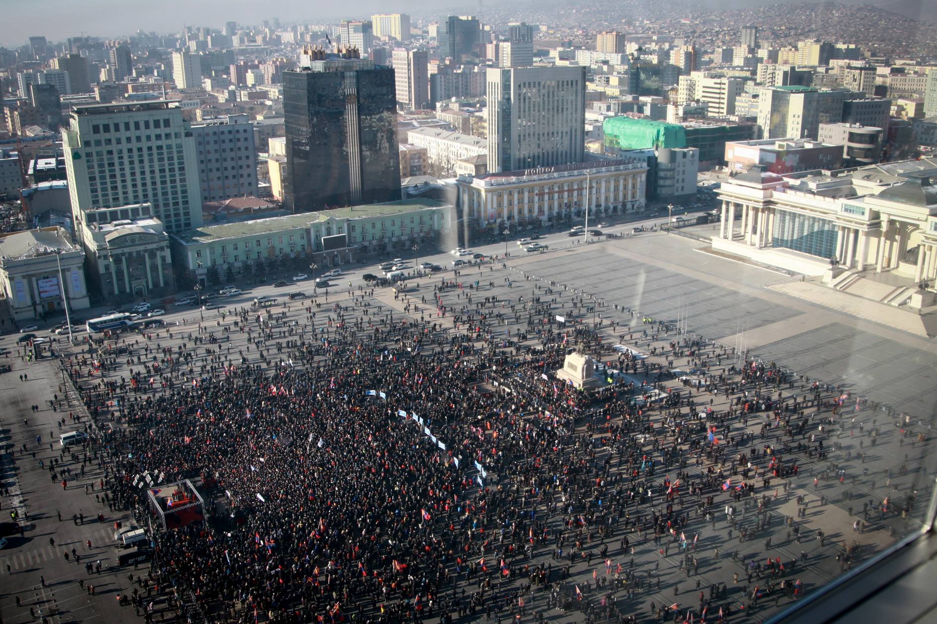 Second march for M.Enkhbold’s dismissal takes place