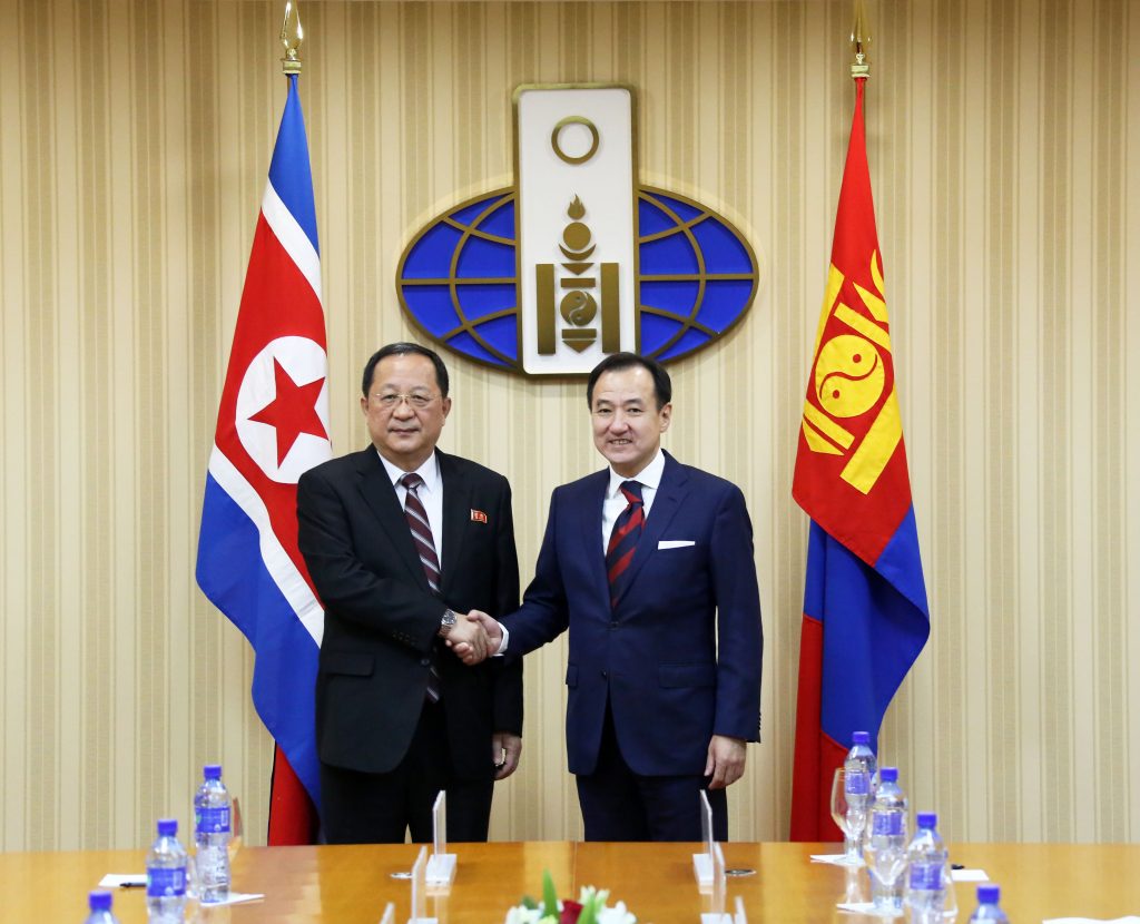 North Korean minister of foreign affairs visits Mongolia