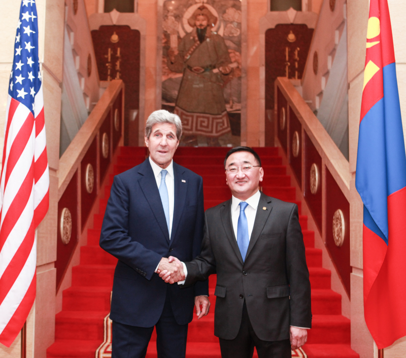 John Kerry visits Mongolia for official negotiations