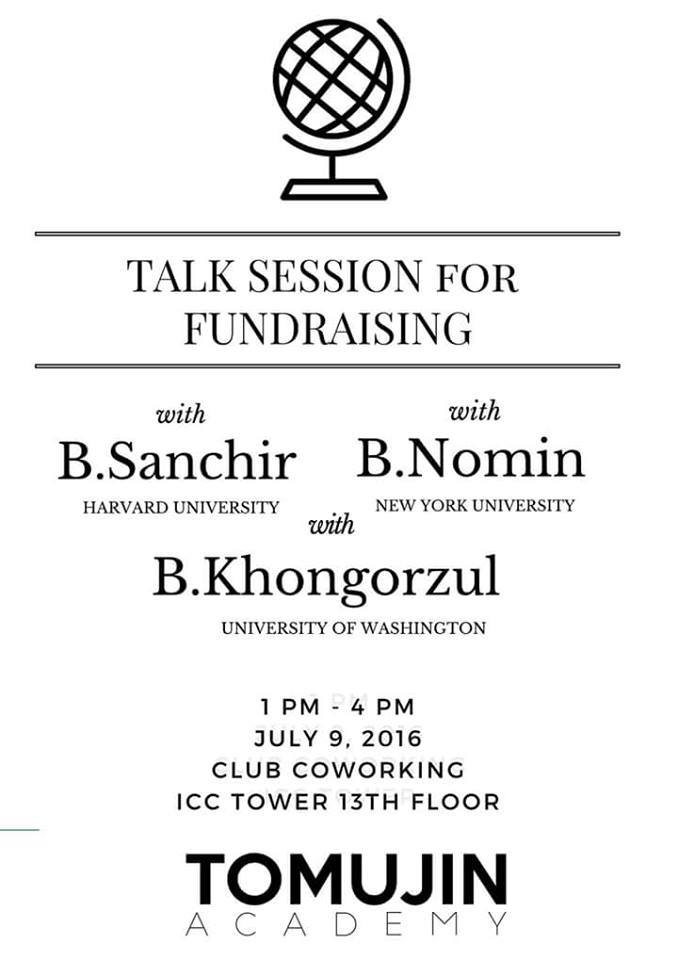 Talk Session for Fundraising