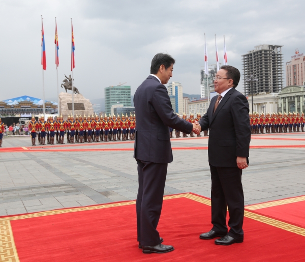 Prime Minister of Japan visits Mongolia