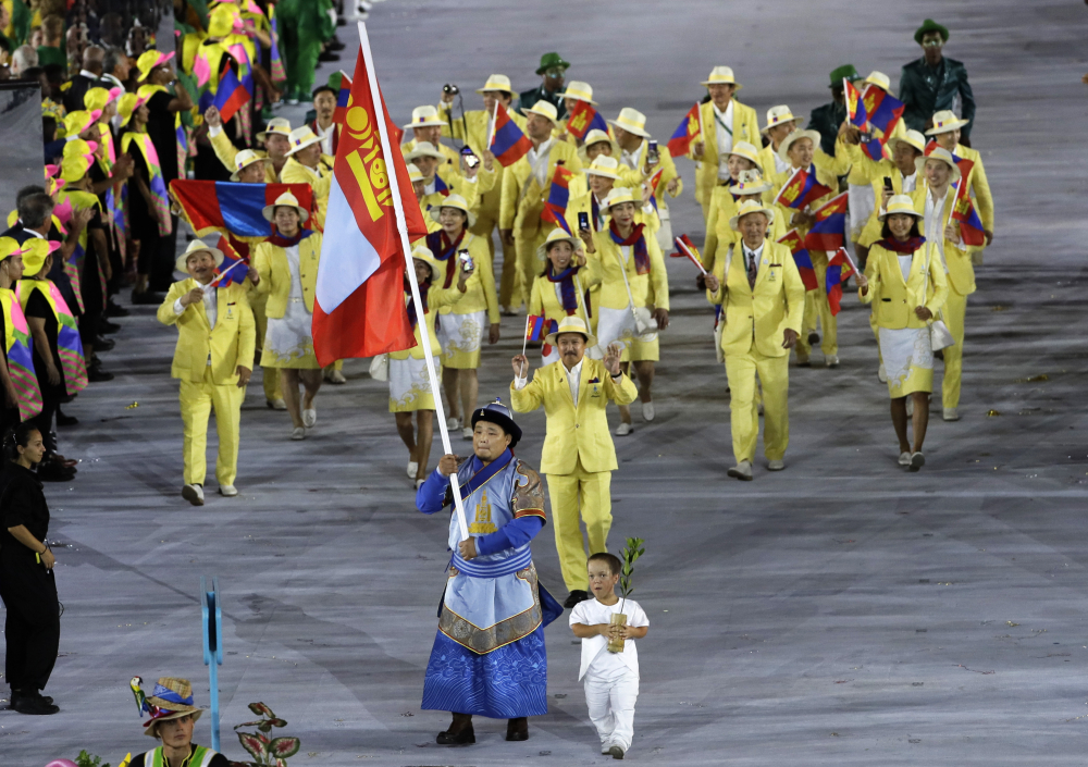 Mongolian athletes compete on Day 1 of 2016 Rio Olympics