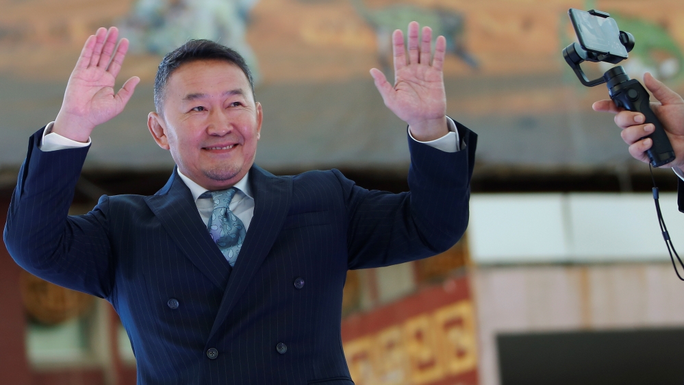 President Kh.Battulga says he hopes to 'very intensively' develop Russia relations