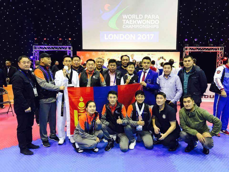 Mongolia secures 3 medals at World Para Taekwondo Championships