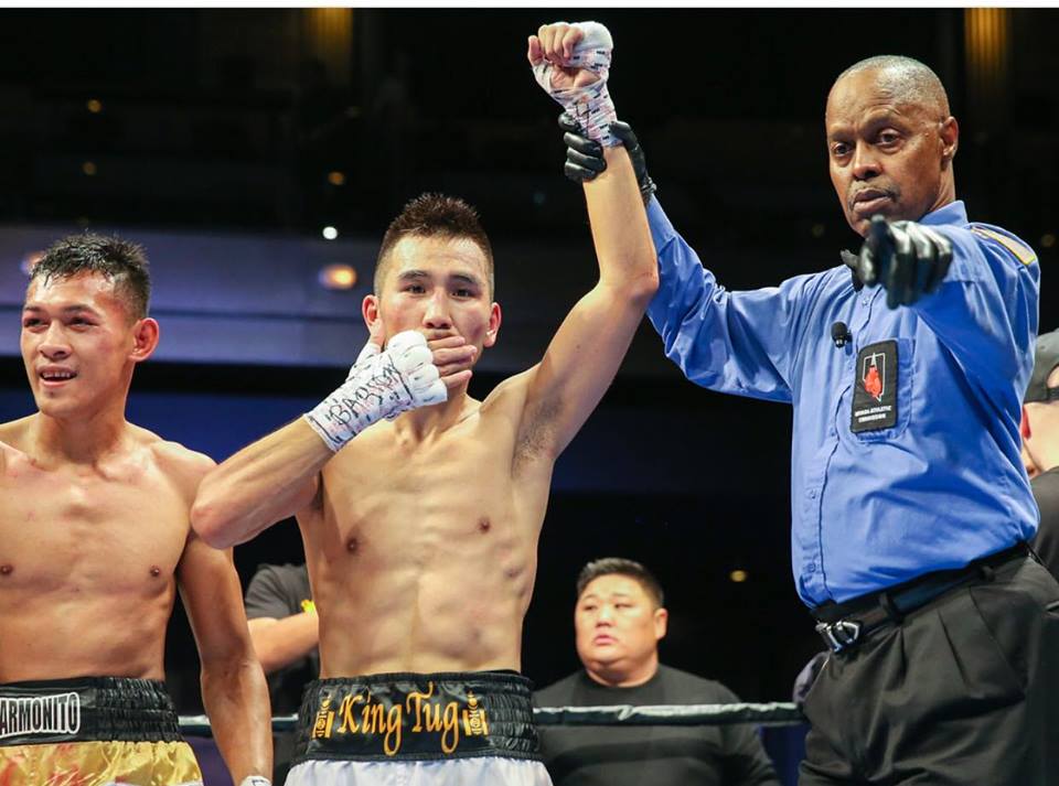 N.Tugstsogt claims his 9th victory in professional boxing