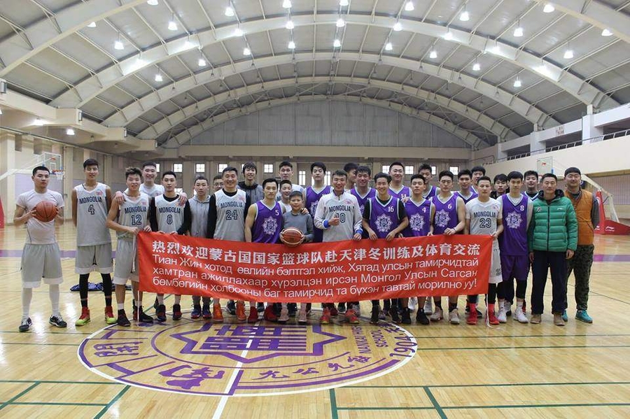 Junior basketball players attend joint training in Tianjin, China