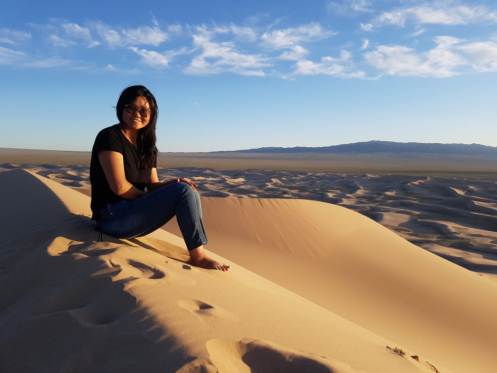 Mongolian Gobi desert is clearing a mind
