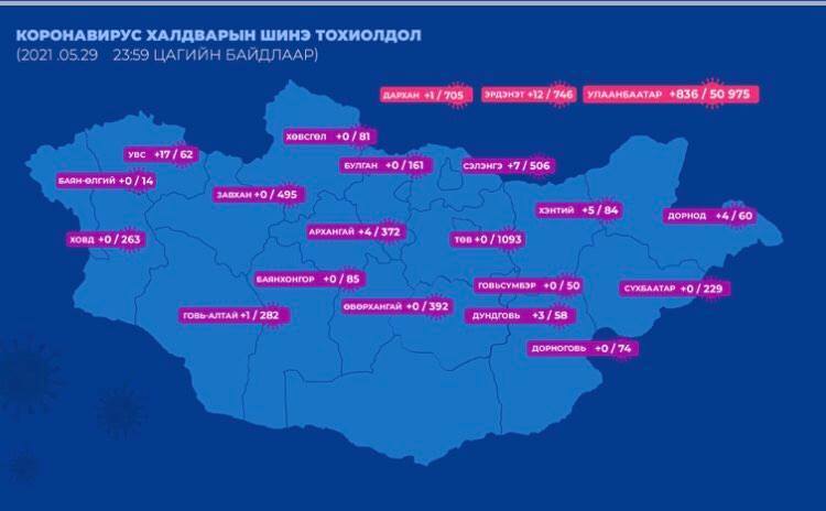 COVID-19: 7800 шинжилгээнээс 891 халдвар батлагдаж, дөрвөн хүн нас барав