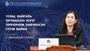 Л.Мөнхбаясгалан: Усны, байгаль орчныхоо эсрэг терроризм хийчихсэн сууж байна