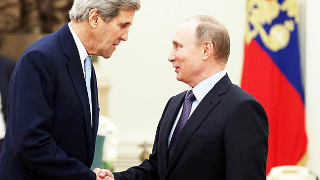 Ж.Керри, В.Путин нар уулзжээ