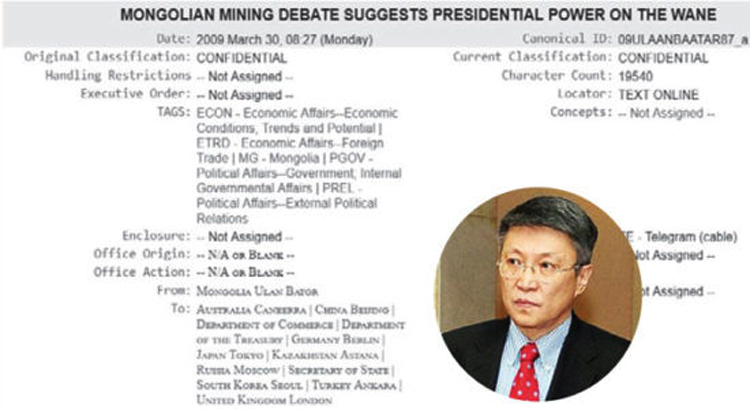 Ерөнхийлөгчийн эрхийг хязгаарлах талаар С.Баяр 2009 онд С.Минтонд хэлж байжээ