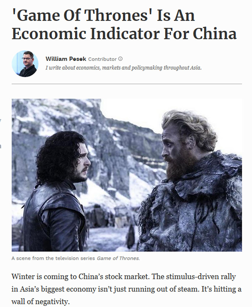 Хаадын тоглоом: Азийн зах зээлд өвөл айсуй