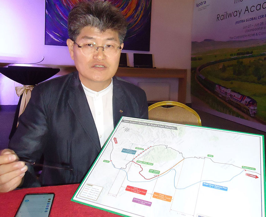 Гүонь У Жонг: Төмөр зам Улаанбаатарын утаа, замын түгжрэлийг бууруулна